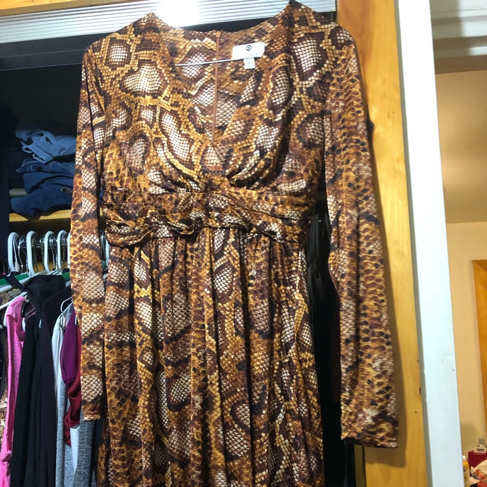 Animal print women’s dress